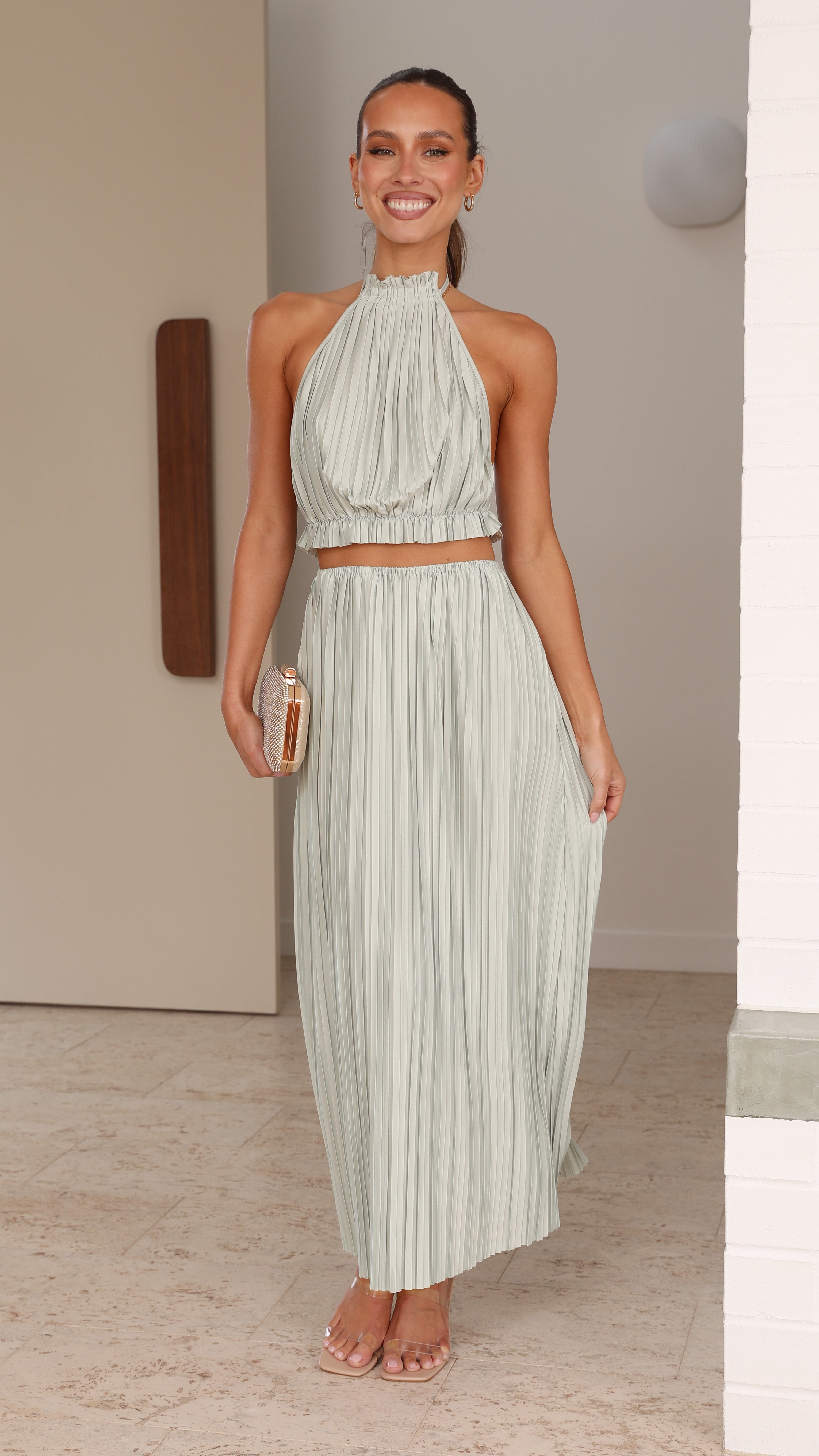 Frances Maxi Skirt - Sage-Sunshines Bliss