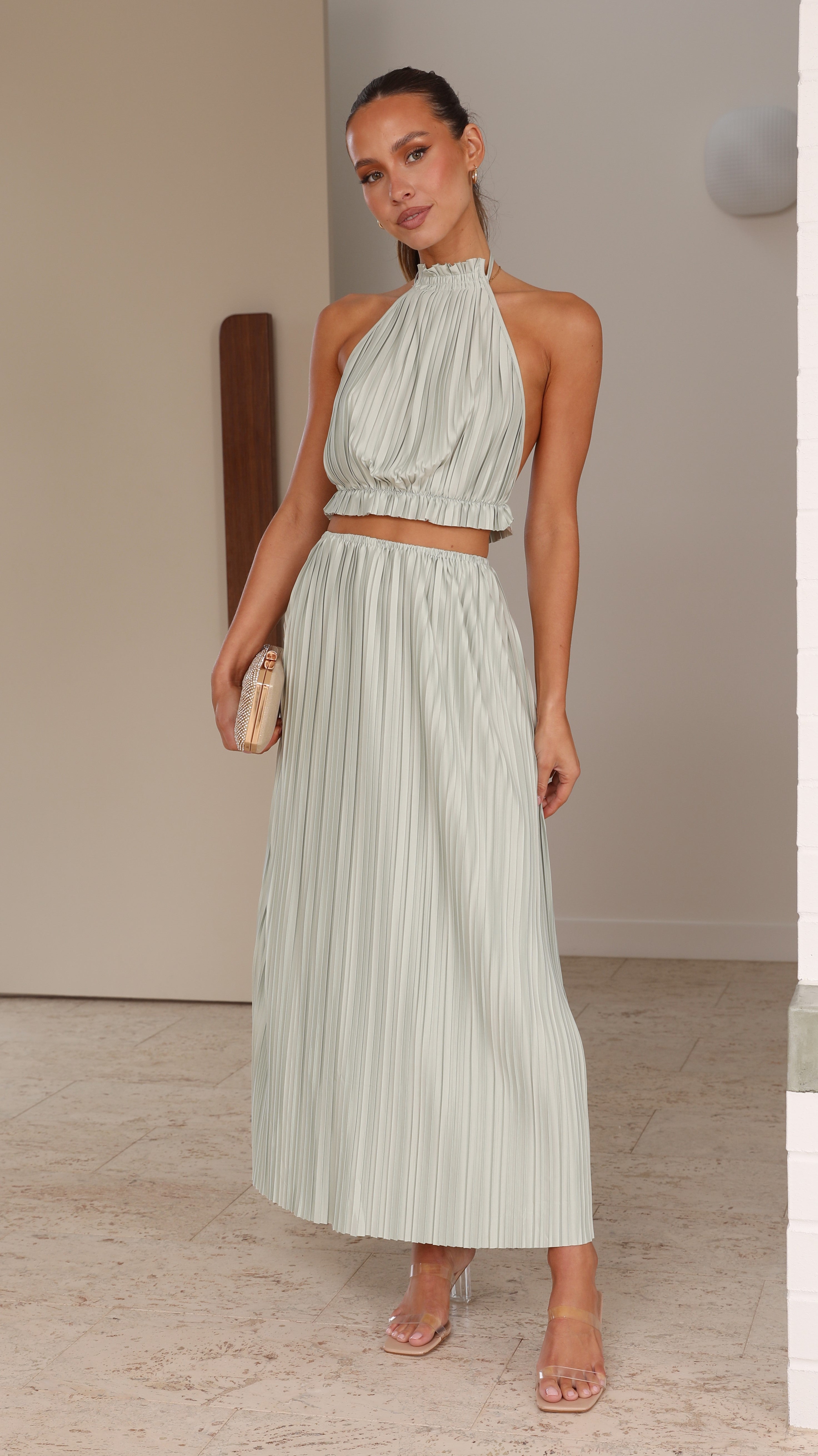 Frances Maxi Skirt - Sage-Sunshines Bliss