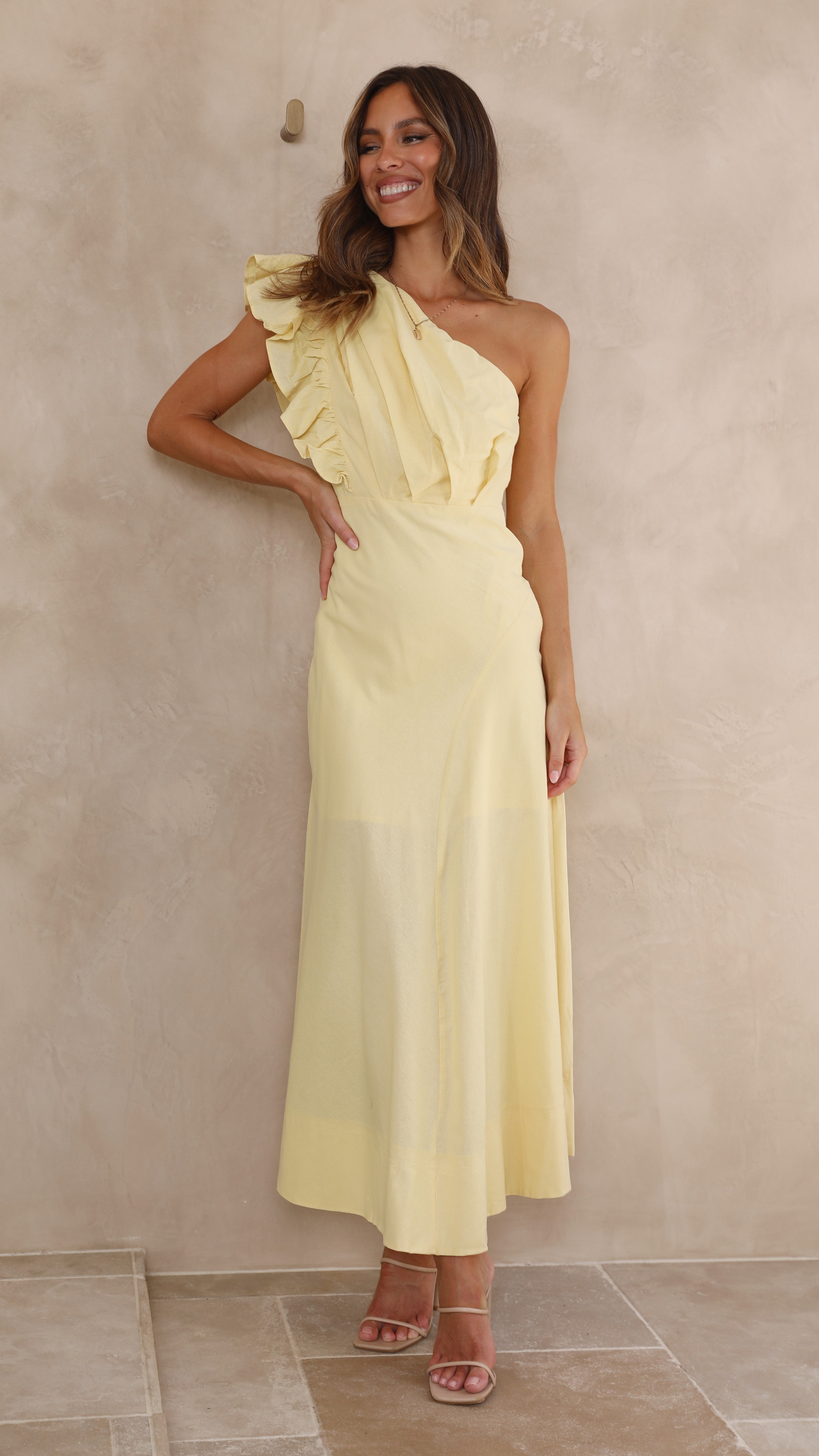 Stassie Midi Dress - Butter-Sunshines Bliss