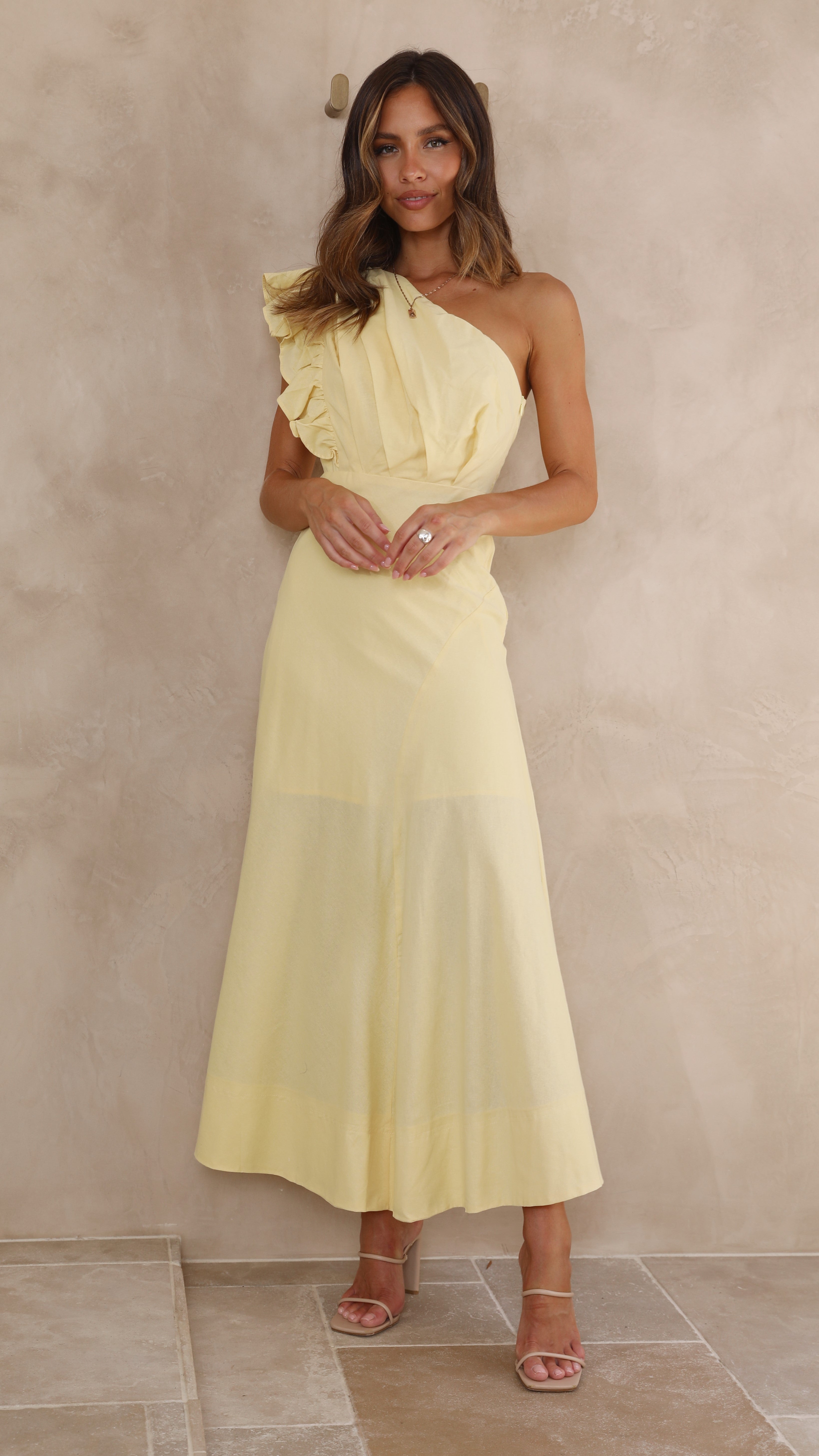 Stassie Midi Dress - Butter-Sunshines Bliss