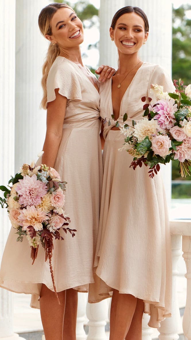 Sunny Daze Dress - Champagne-Sunshines Bliss