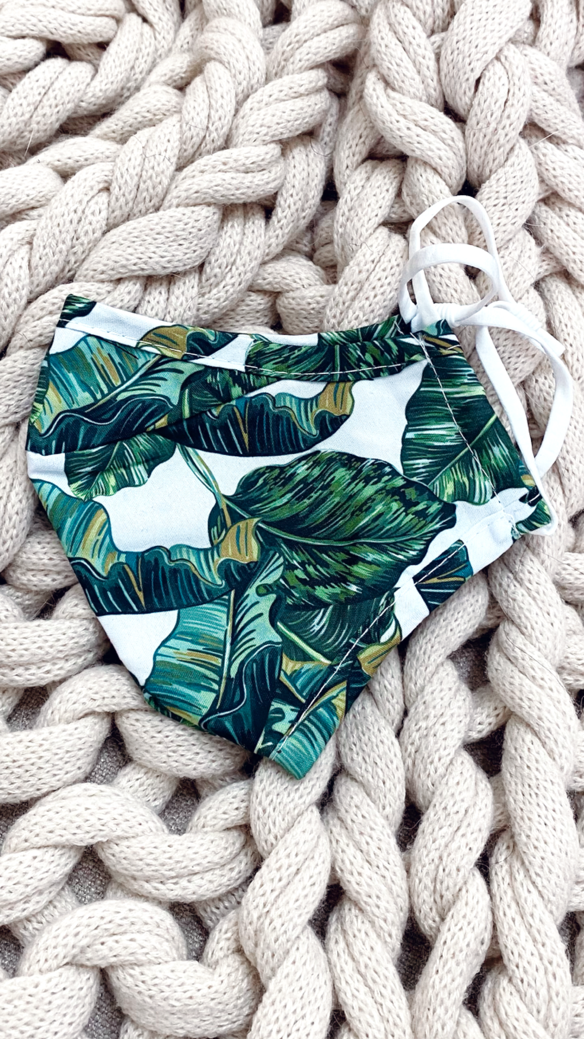 Face Mask - Green Leaf-Sunshines Bliss