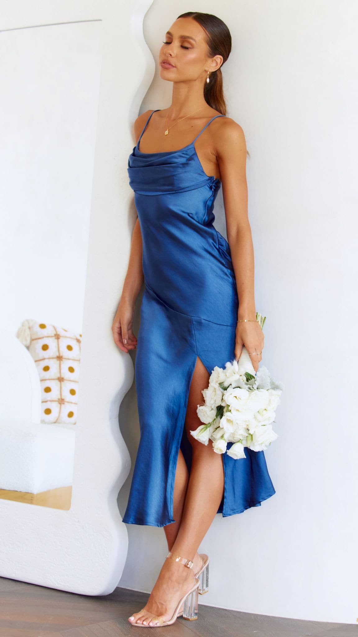 Celina Midi Dress - Navy-Sunshines Bliss