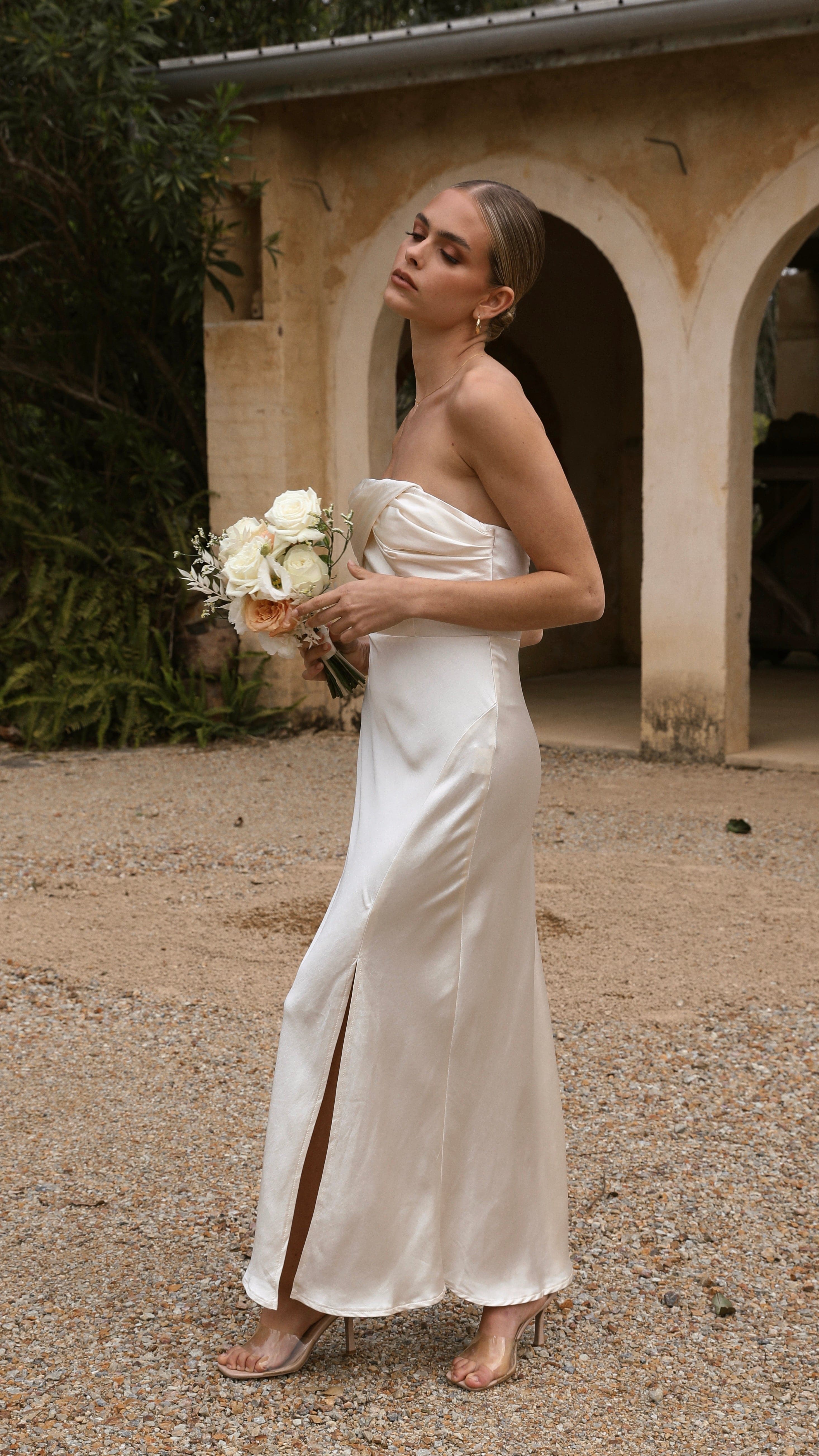 Shona Maxi Dress - Oyster-Sunshines Bliss