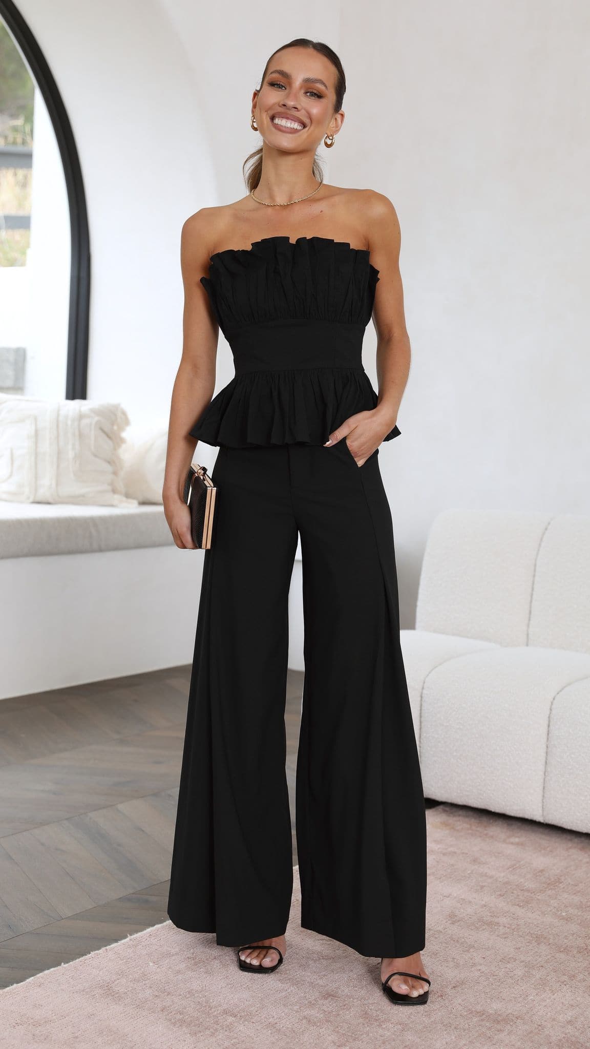 Always Mine Crop Top - Black-Sunshines Bliss