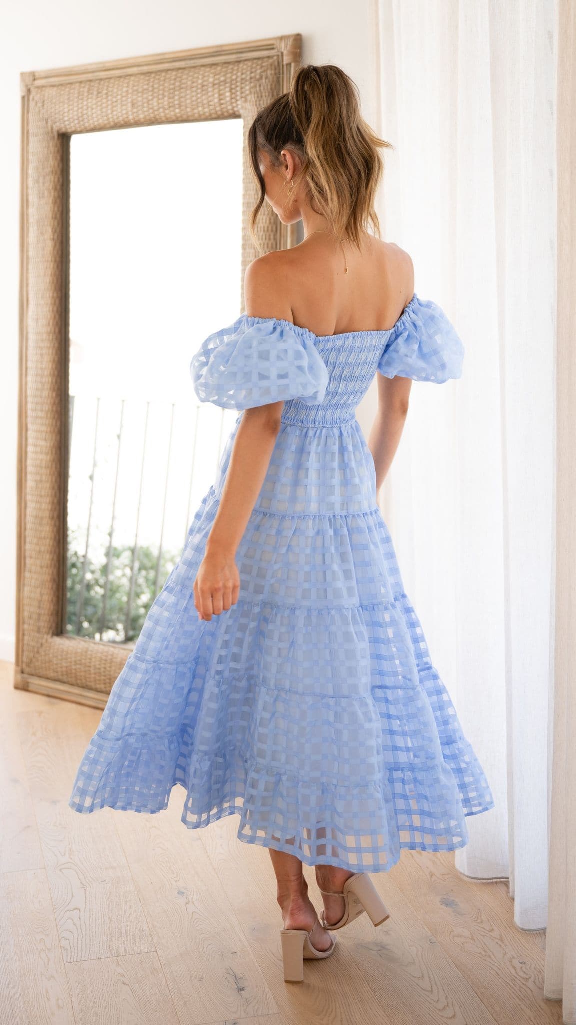 Deemi Maxi Dress - Blue-Sunshines Bliss