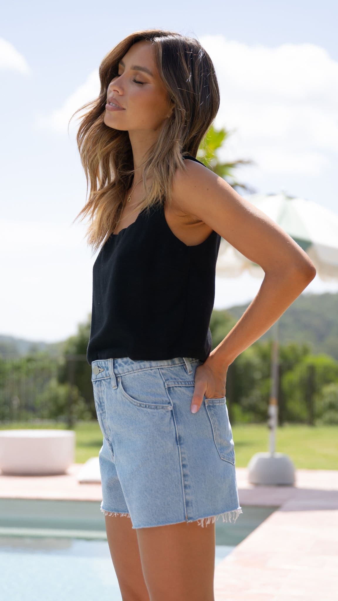 Charlie Crop Top - Black-Sunshines Bliss