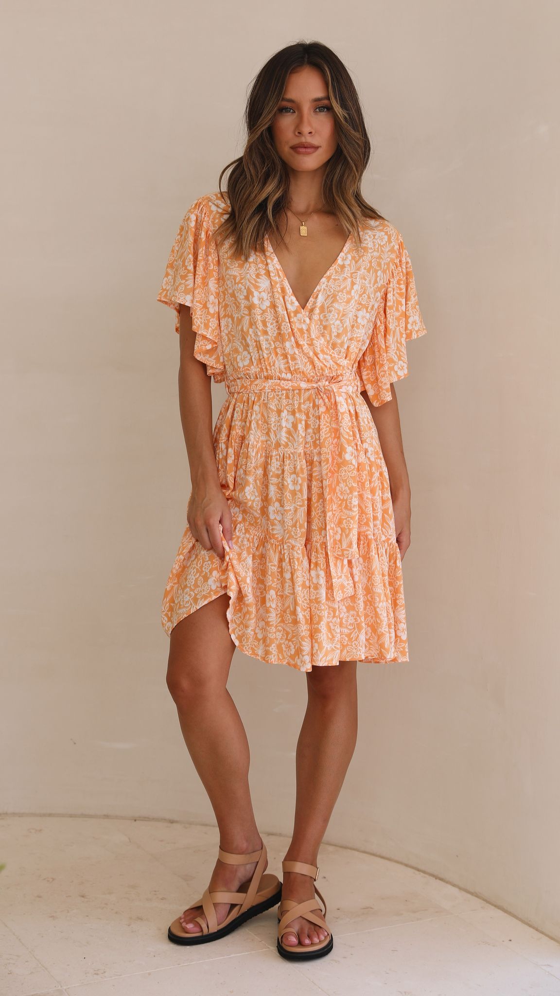 Margo Mini Dress - Mango-Sunshines Bliss
