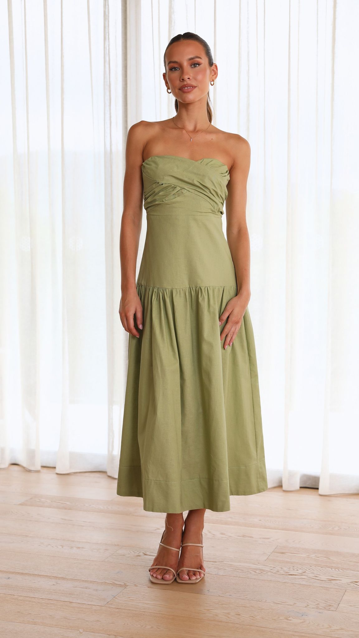 Tami Midi Dress - Pistachio-Sunshines Bliss