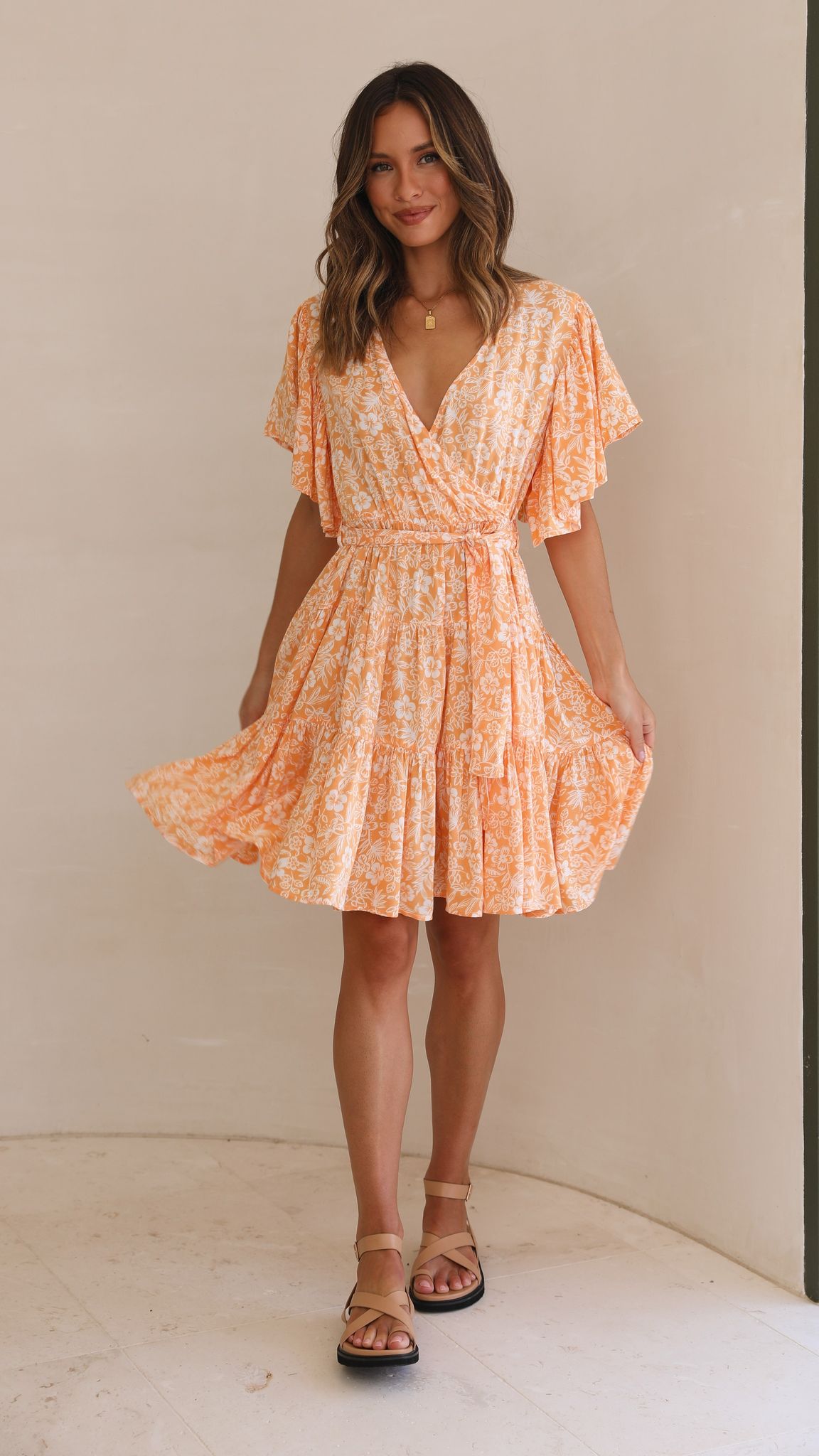Margo Mini Dress - Mango-Sunshines Bliss