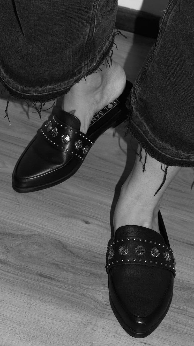 Sol Sana Tuesday Slide - Black/Silver-Sunshines Bliss