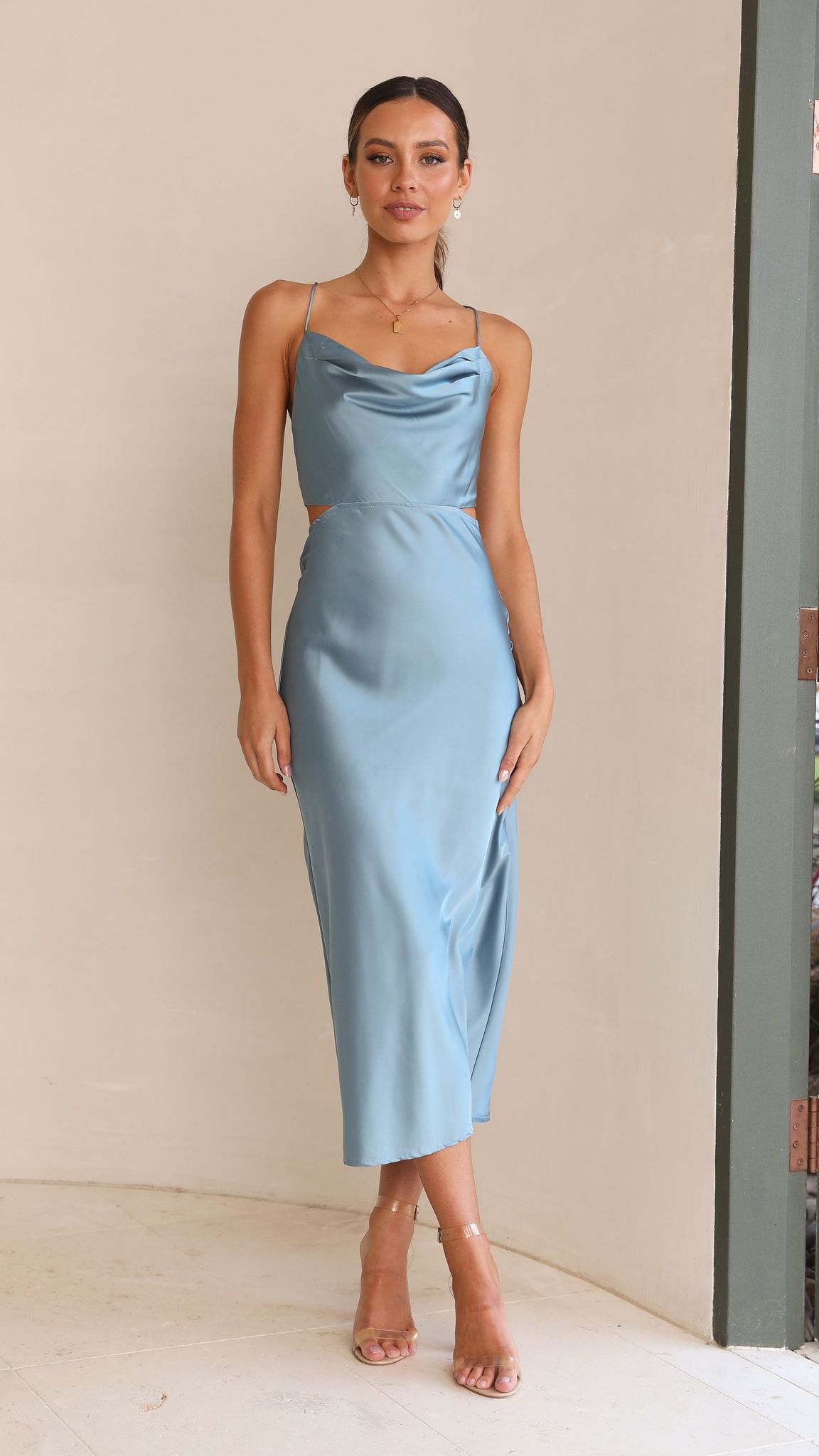 Charis Slip Dress - Slate-Sunshines Bliss