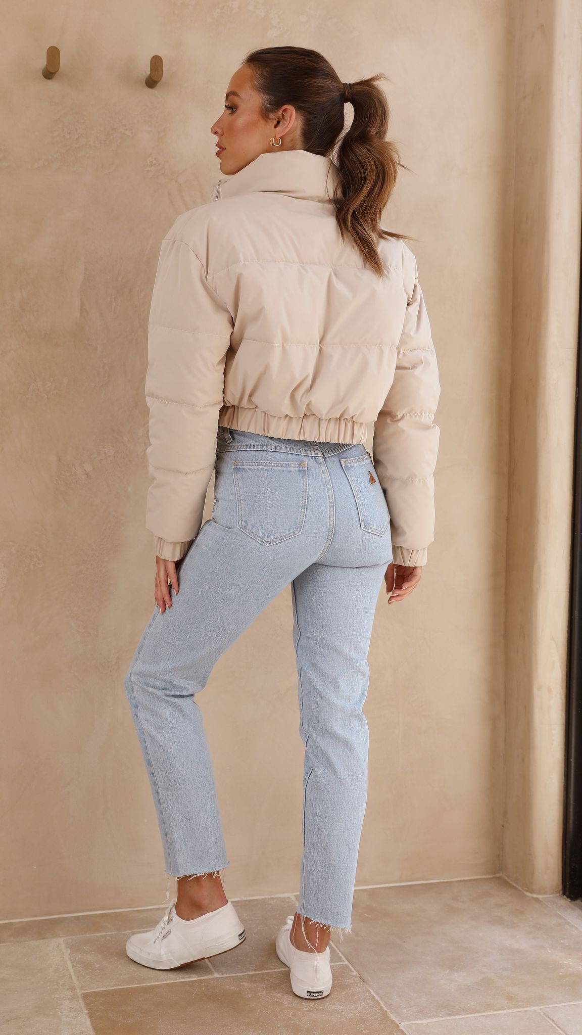 Scarlett Puffer Jacket - Taupe-Sunshines Bliss