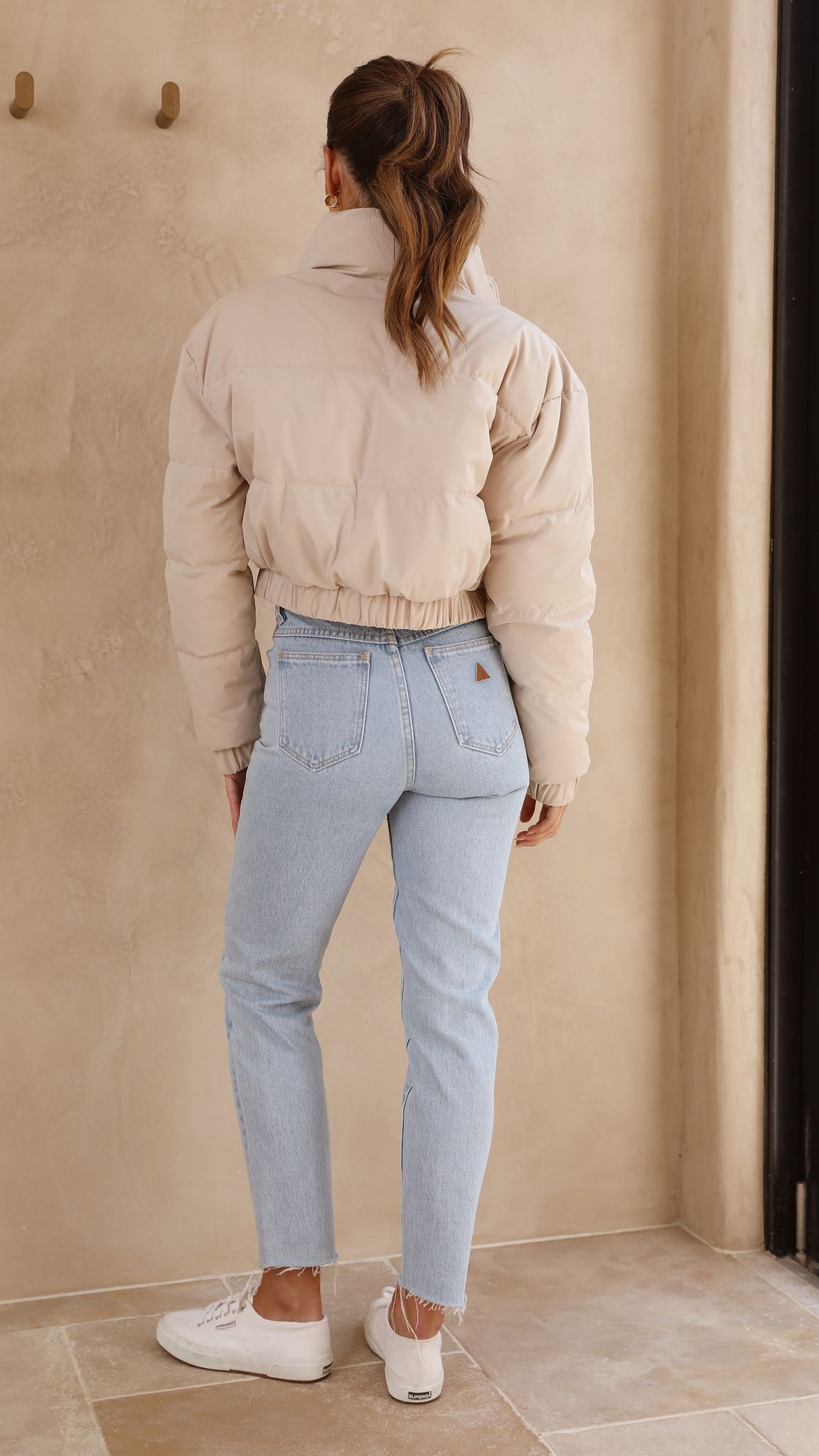 Scarlett Puffer Jacket - Taupe-Sunshines Bliss