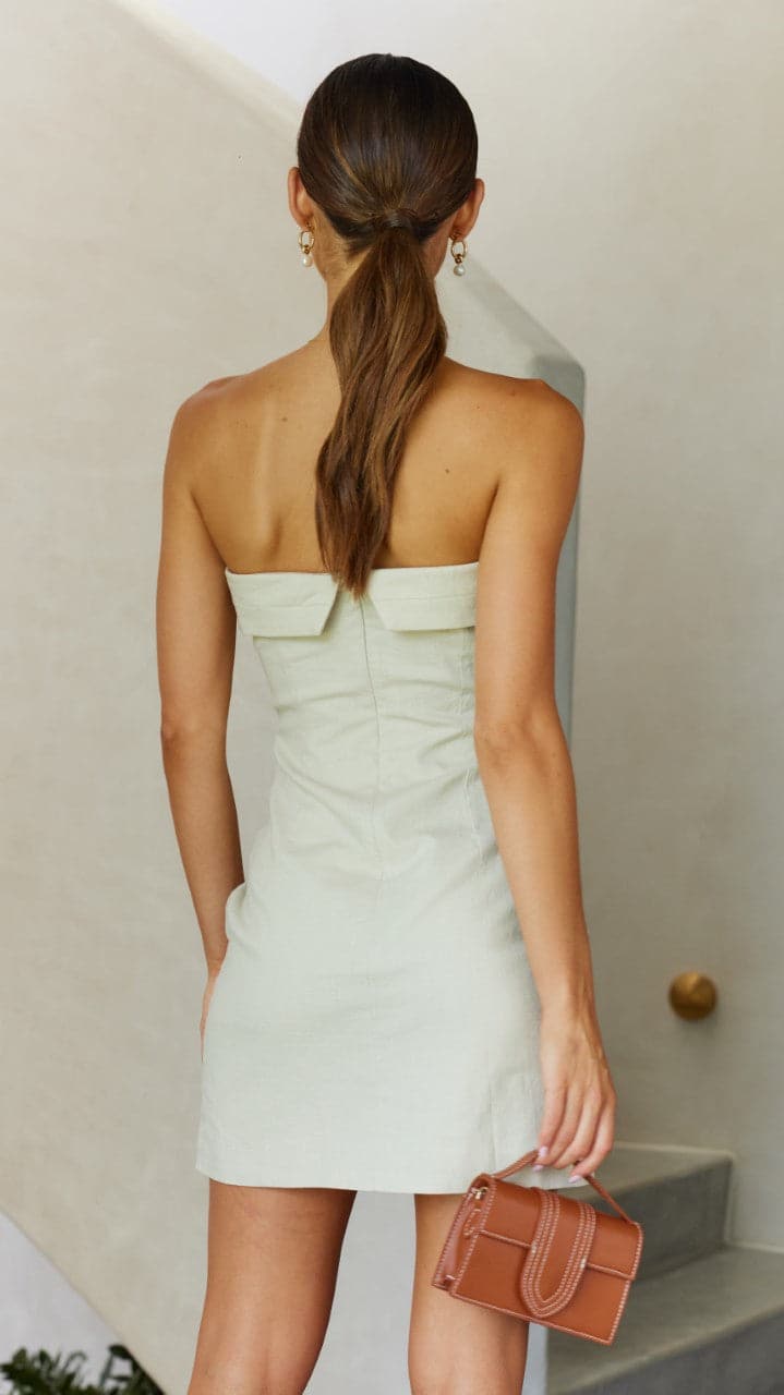 Crystal Mini Dress - Sand-Sunshines Bliss