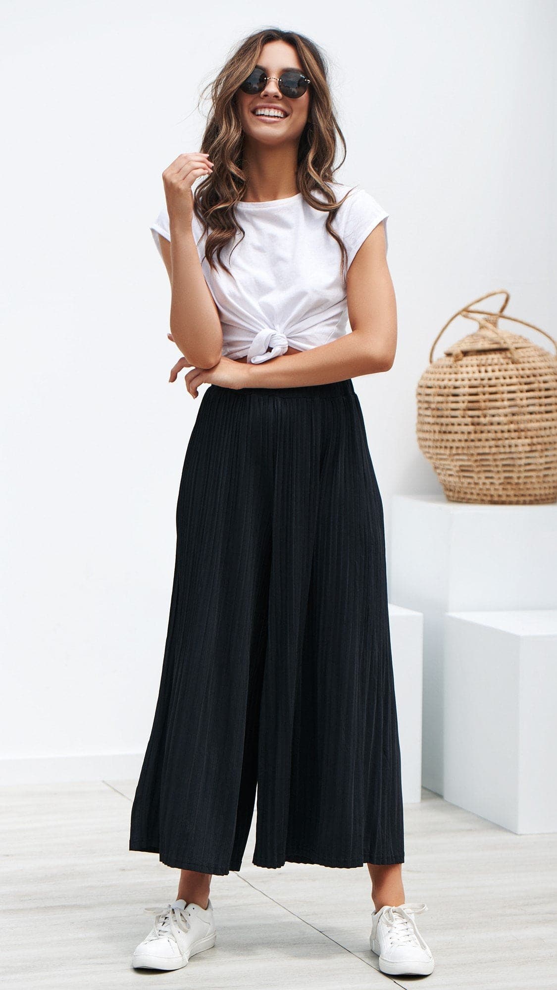 Loyal Heart Culottes - Black-Sunshines Bliss