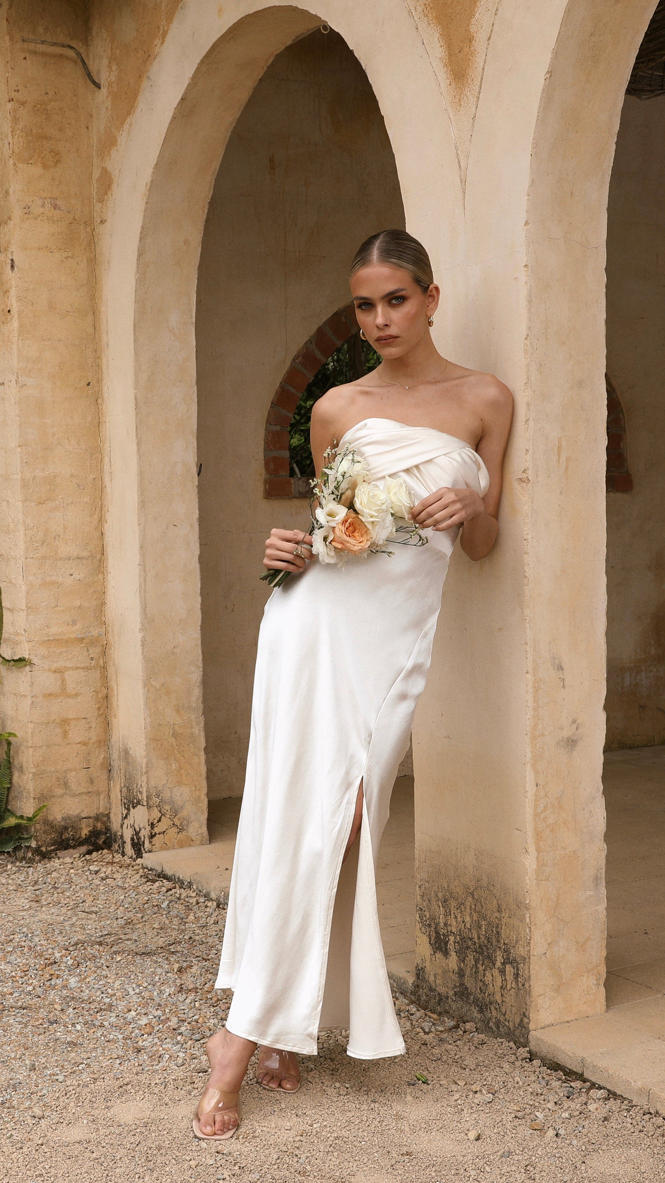 Shona Maxi Dress - Oyster-Sunshines Bliss