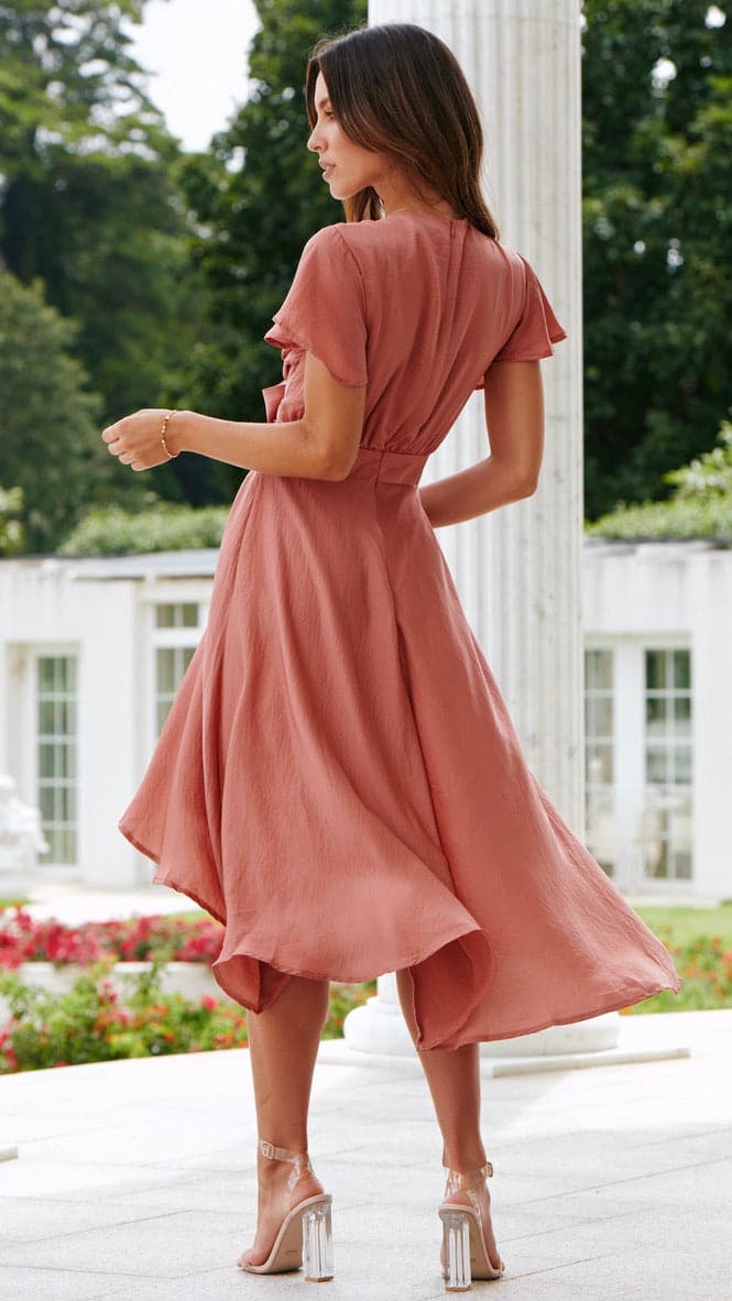 Sunny Daze Dress - Baked Rose-Sunshines Bliss