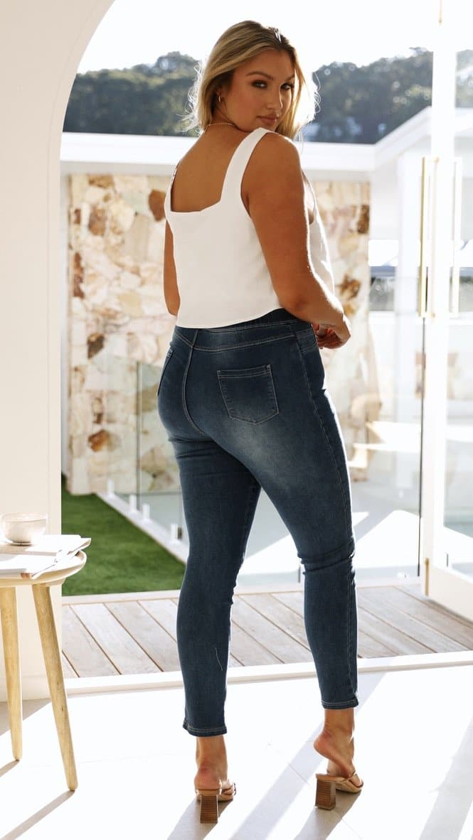 Betty Jeggings - Blue Denim-Sunshines Bliss