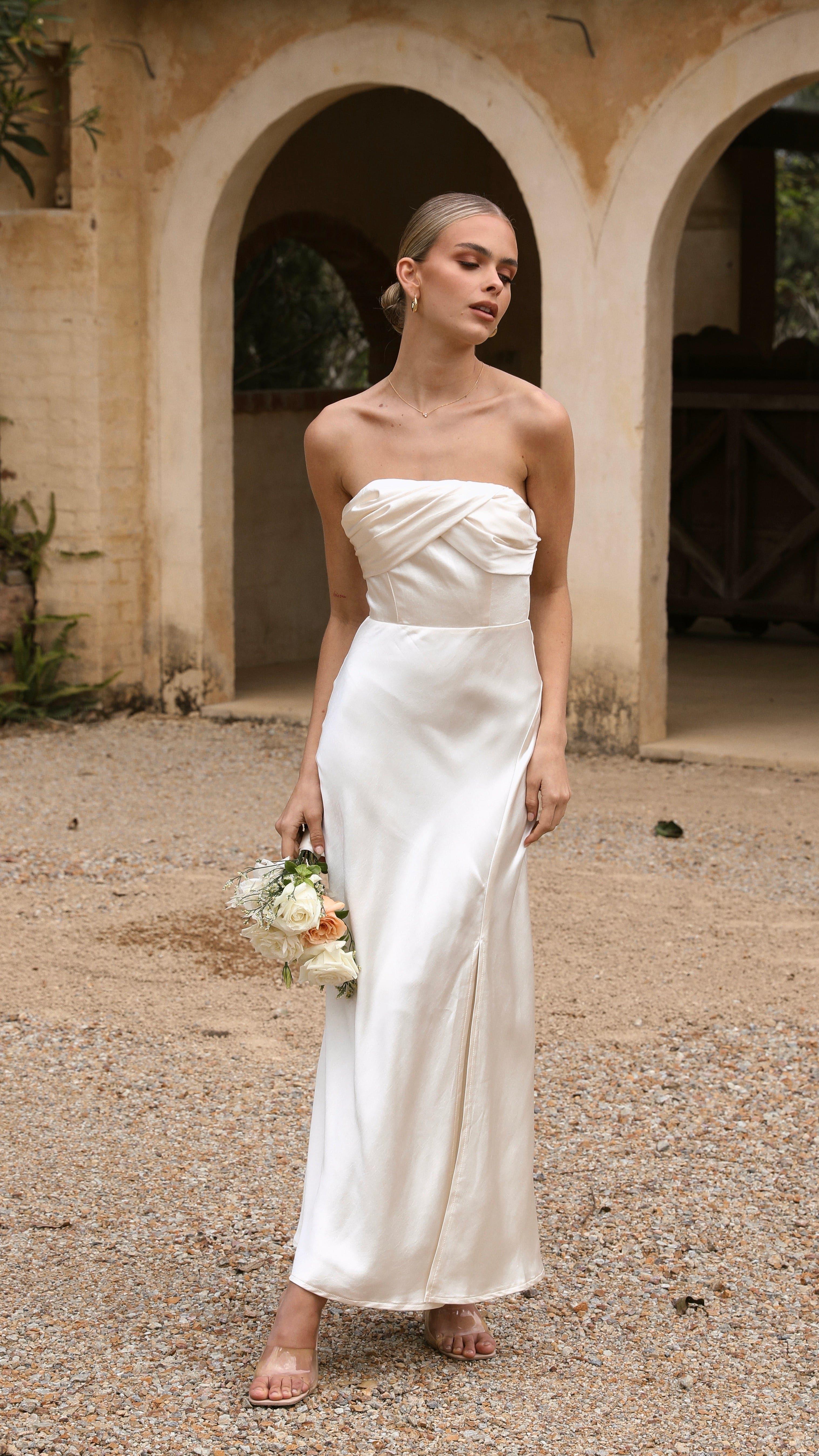 Shona Maxi Dress - Oyster-Sunshines Bliss