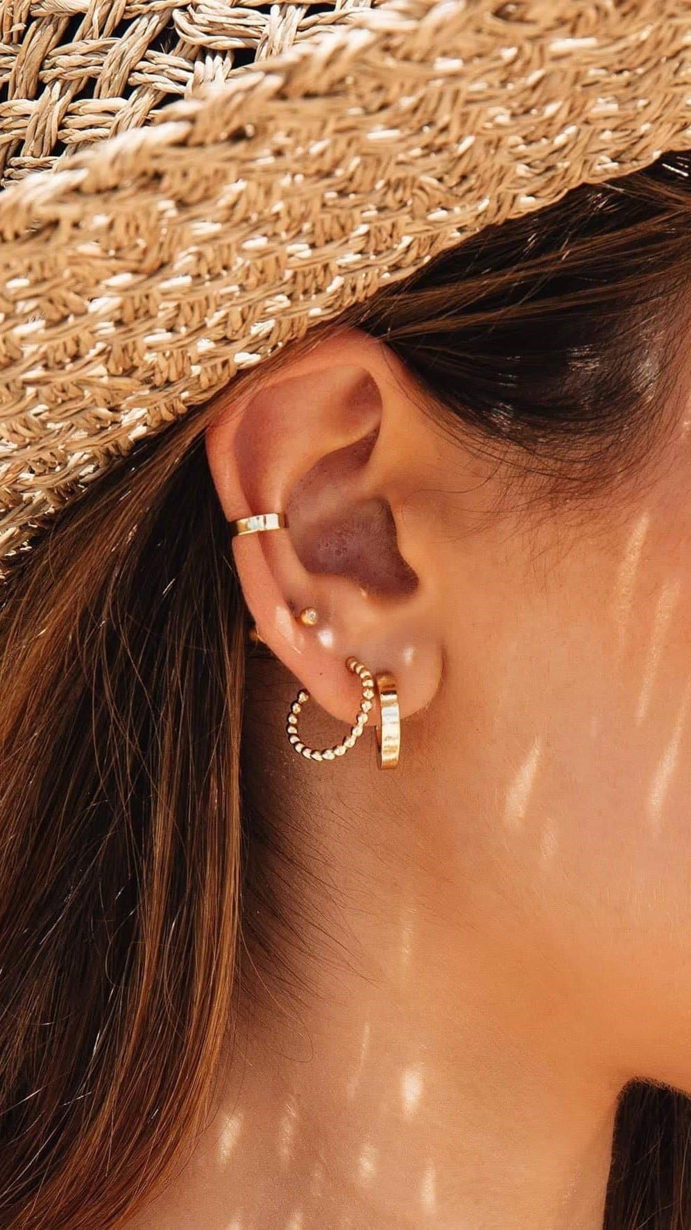 Daylight Hoop Set Earring-Sunshines Bliss