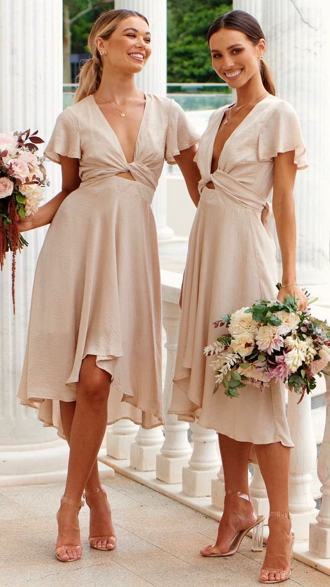 Sunny Daze Dress - Champagne-Sunshines Bliss