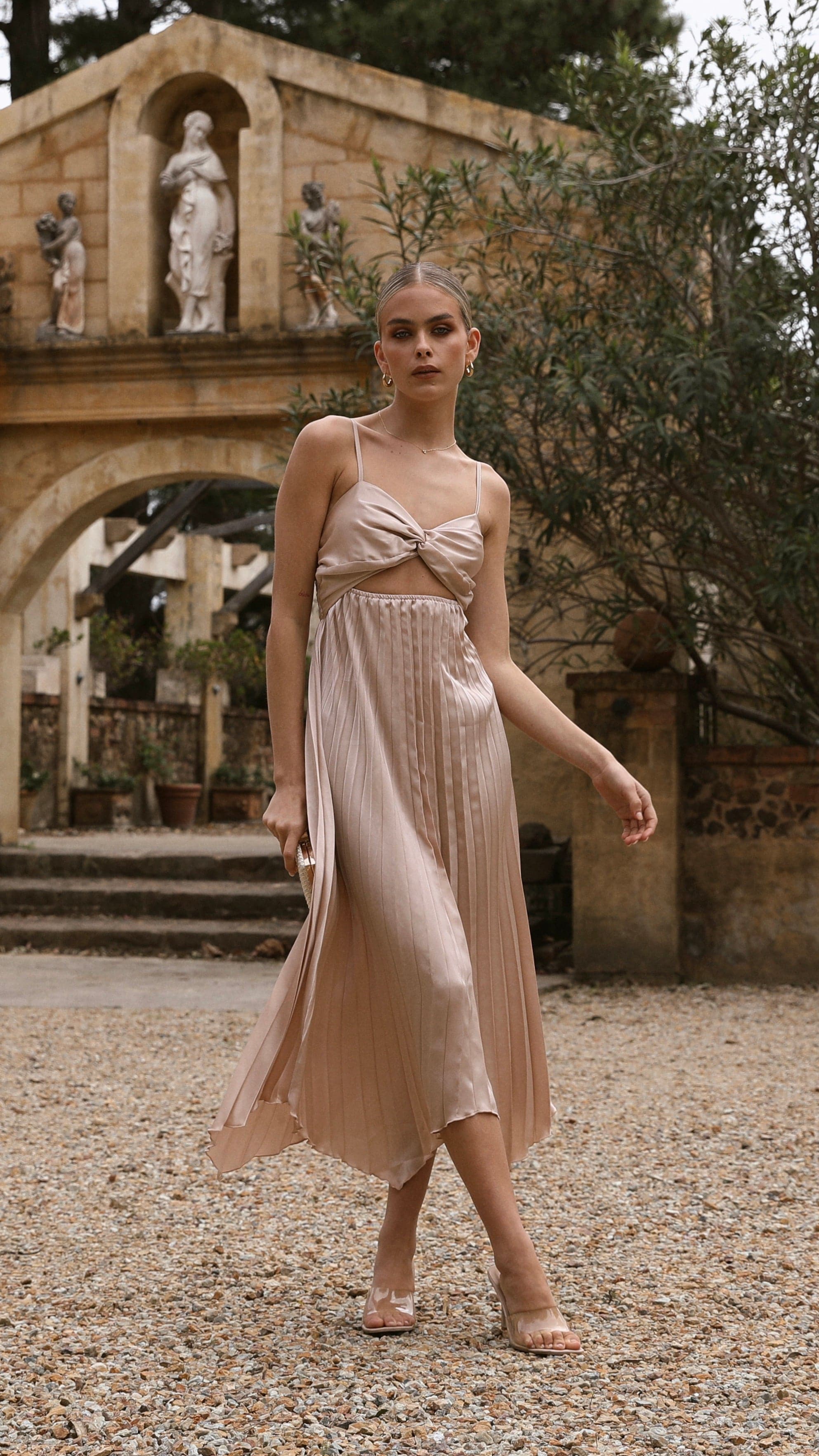 Edi Midi Dress - Champagne-Sunshines Bliss