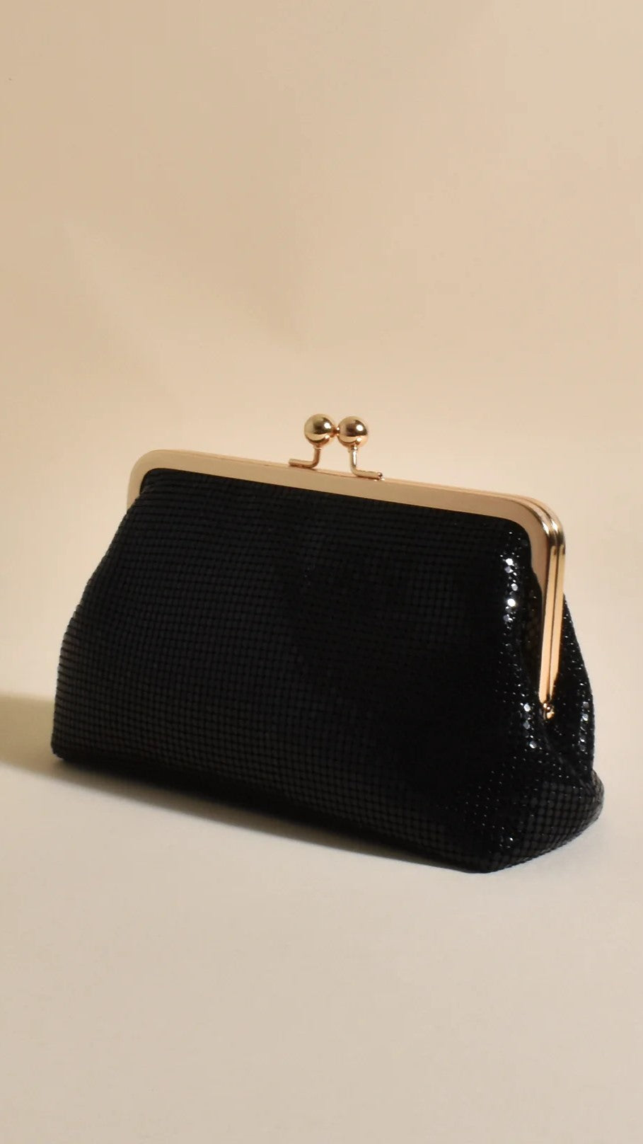 Liberty Mesh Clip Top Event Bag - Black-Sunshines Bliss