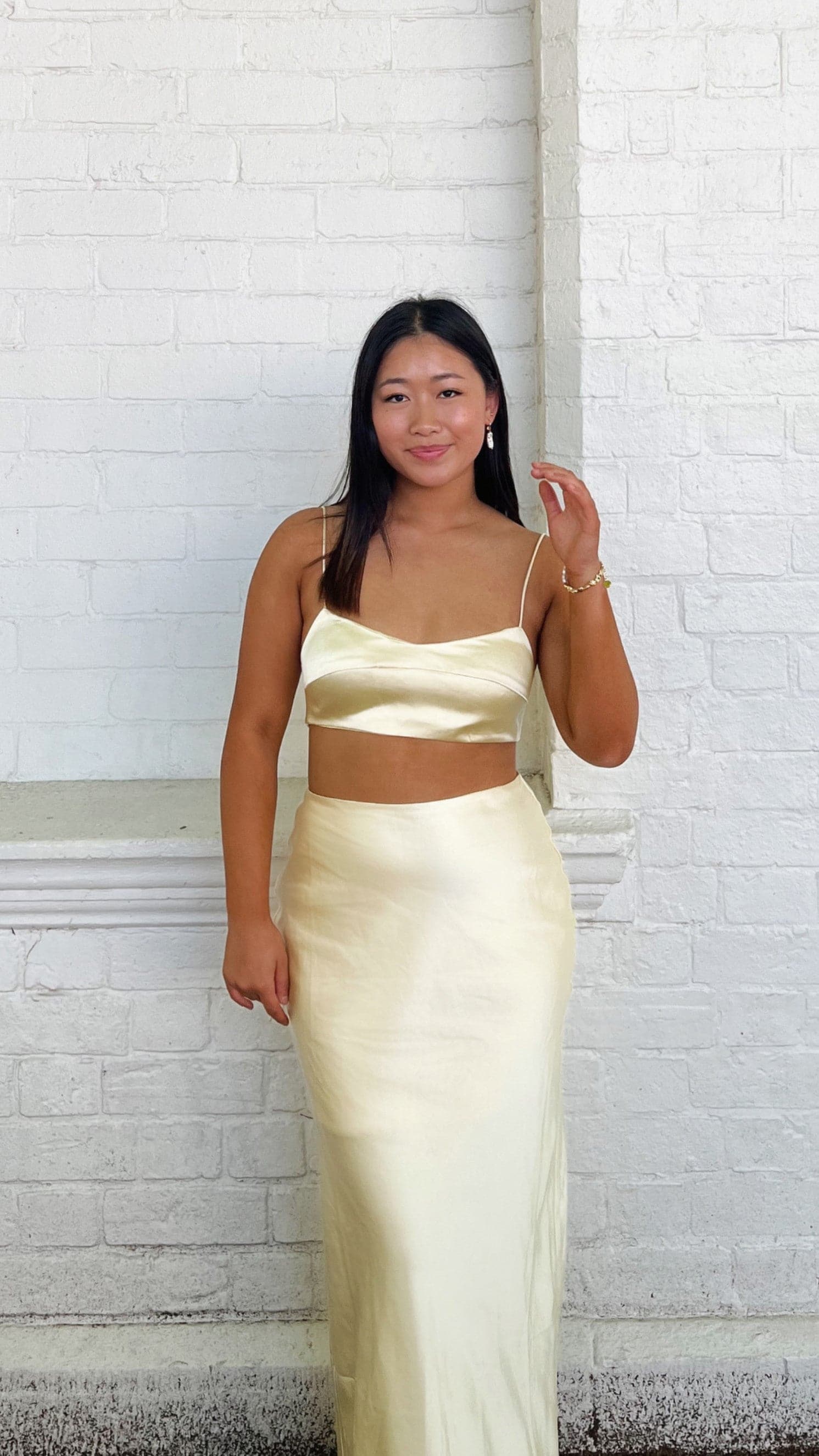 Della Maxi Skirt - Yellow-Sunshines Bliss