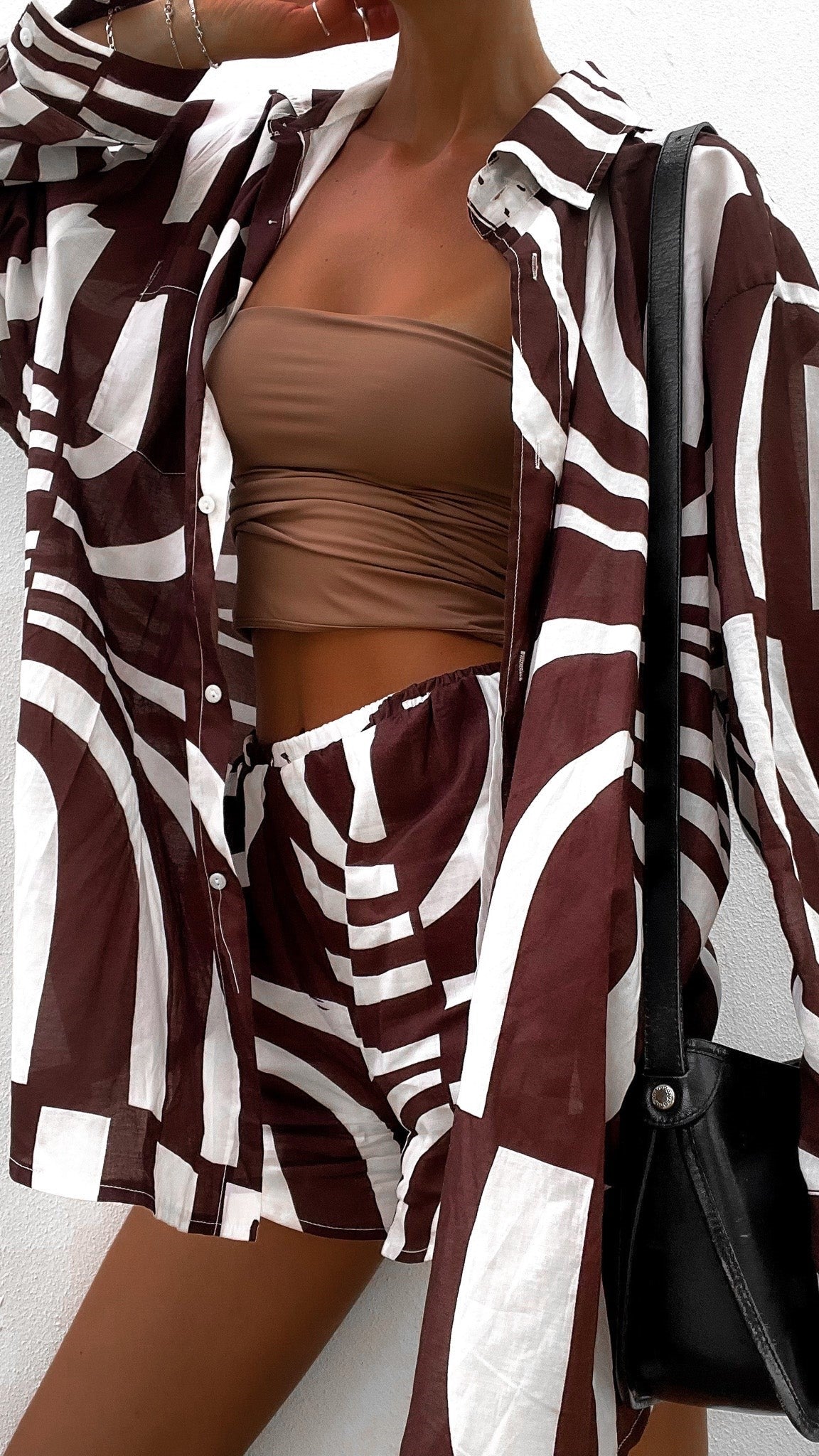 Heather Short - Brown Pattern-Sunshines Bliss