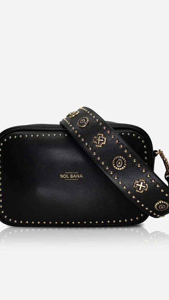 Sol Sana Camera Bag - Black/Gold-Sunshines Bliss