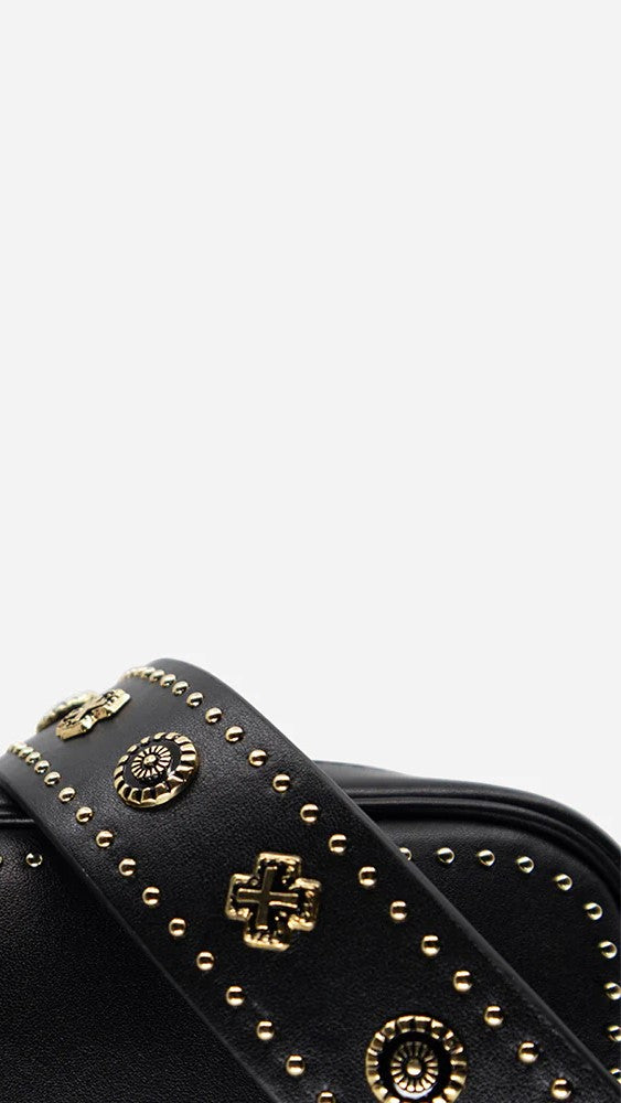 Sol Sana Camera Bag - Black/Gold-Sunshines Bliss