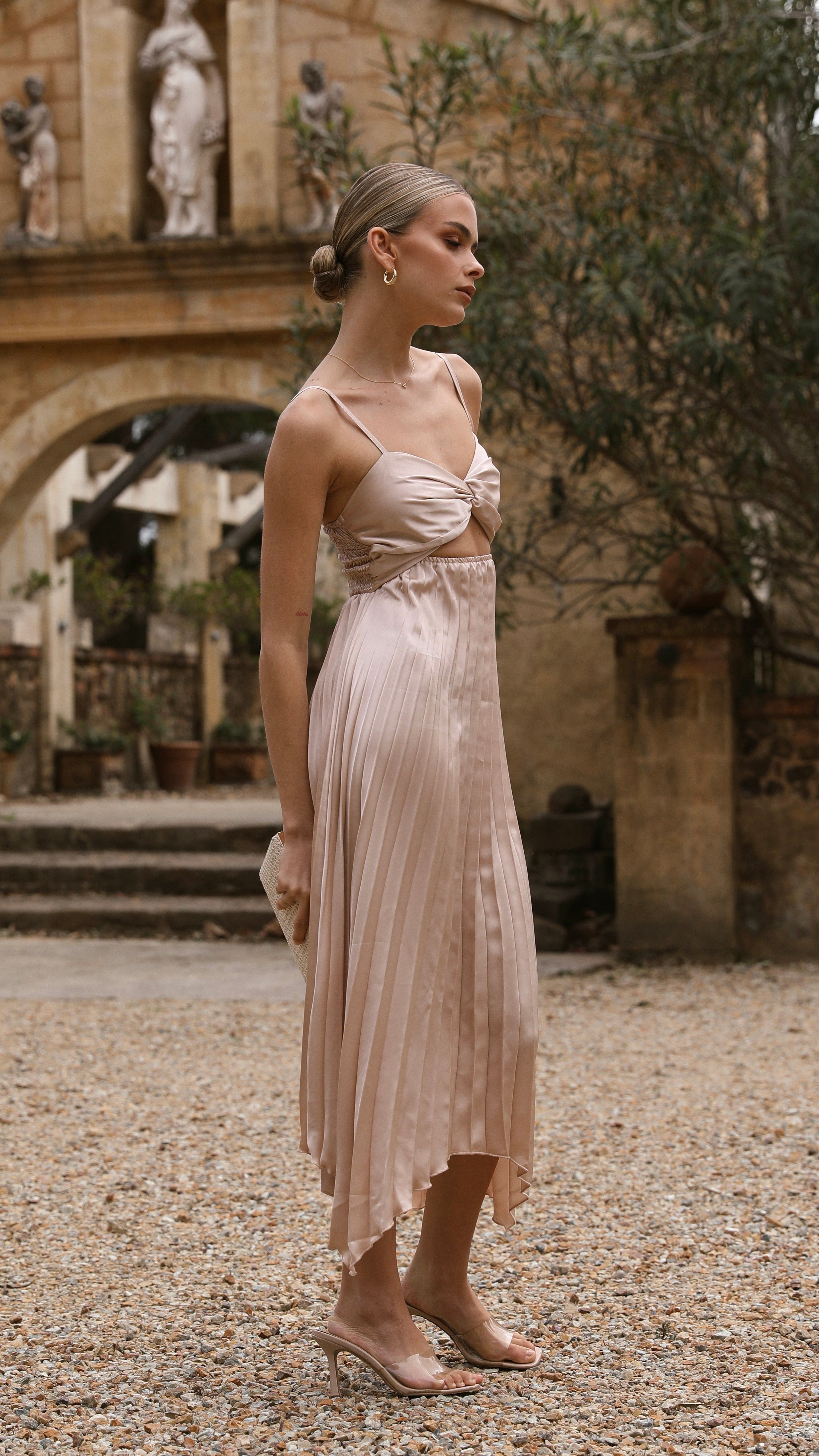 Edi Midi Dress - Champagne-Sunshines Bliss
