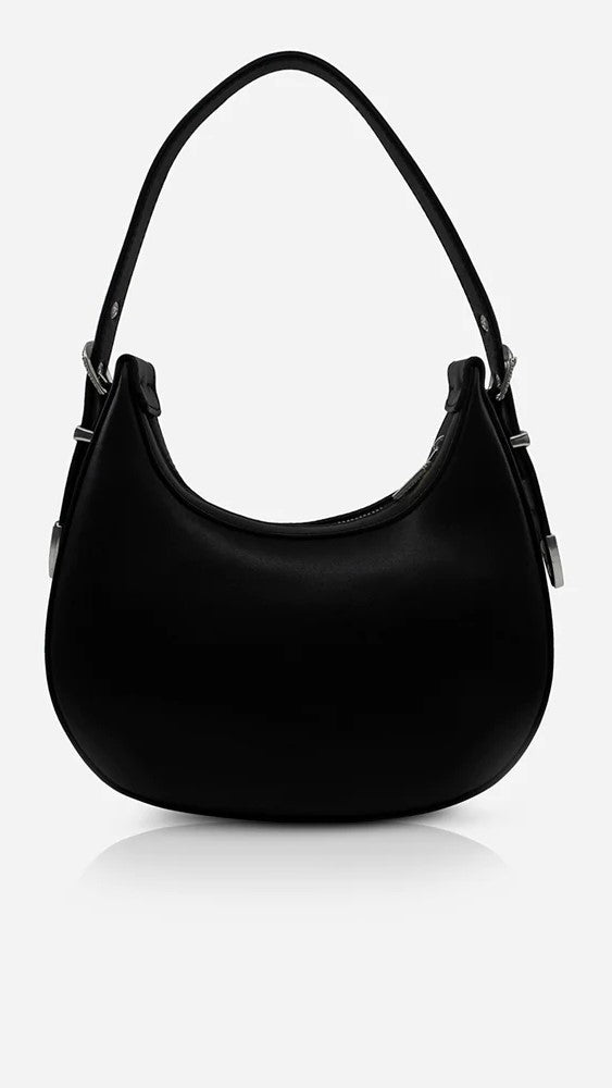Sol Sana Crescent Bag - Black/Silver-Sunshines Bliss