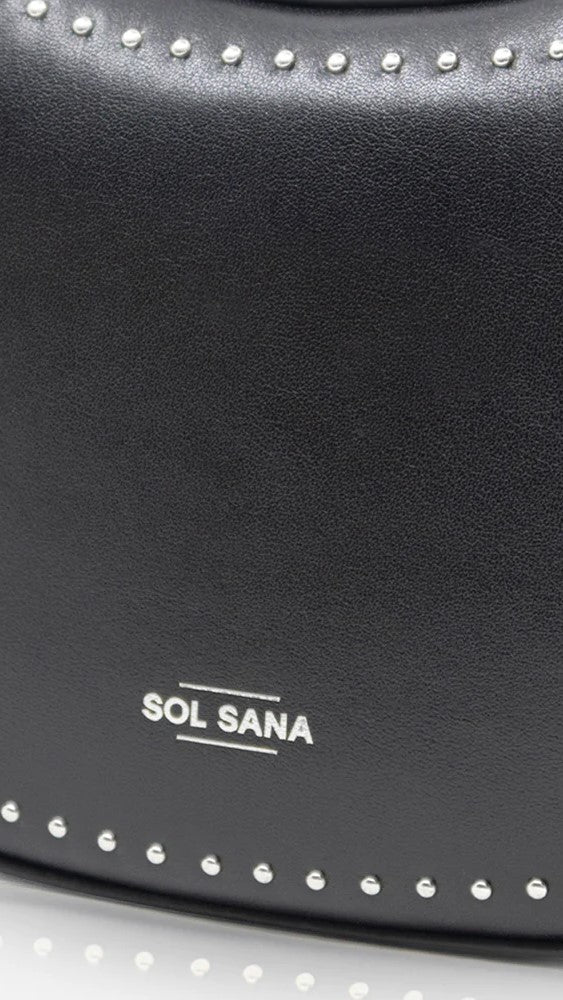 Sol Sana Crescent Bag - Black/Silver-Sunshines Bliss