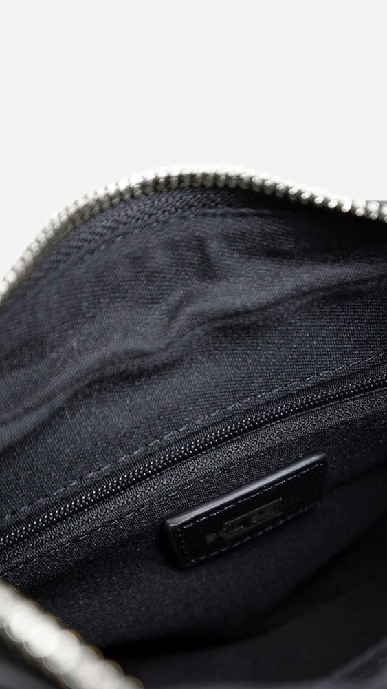 Sol Sana Crescent Bag - Black/Silver-Sunshines Bliss