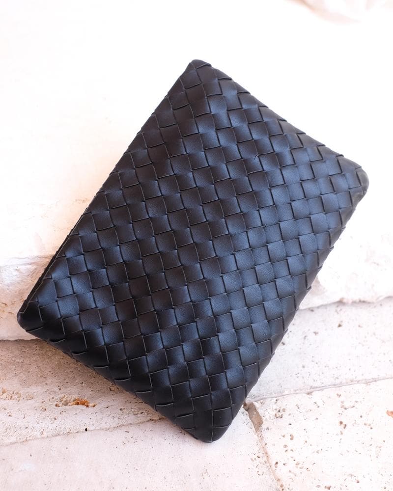 Delia Clutch Bag - Black-Sunshines Bliss