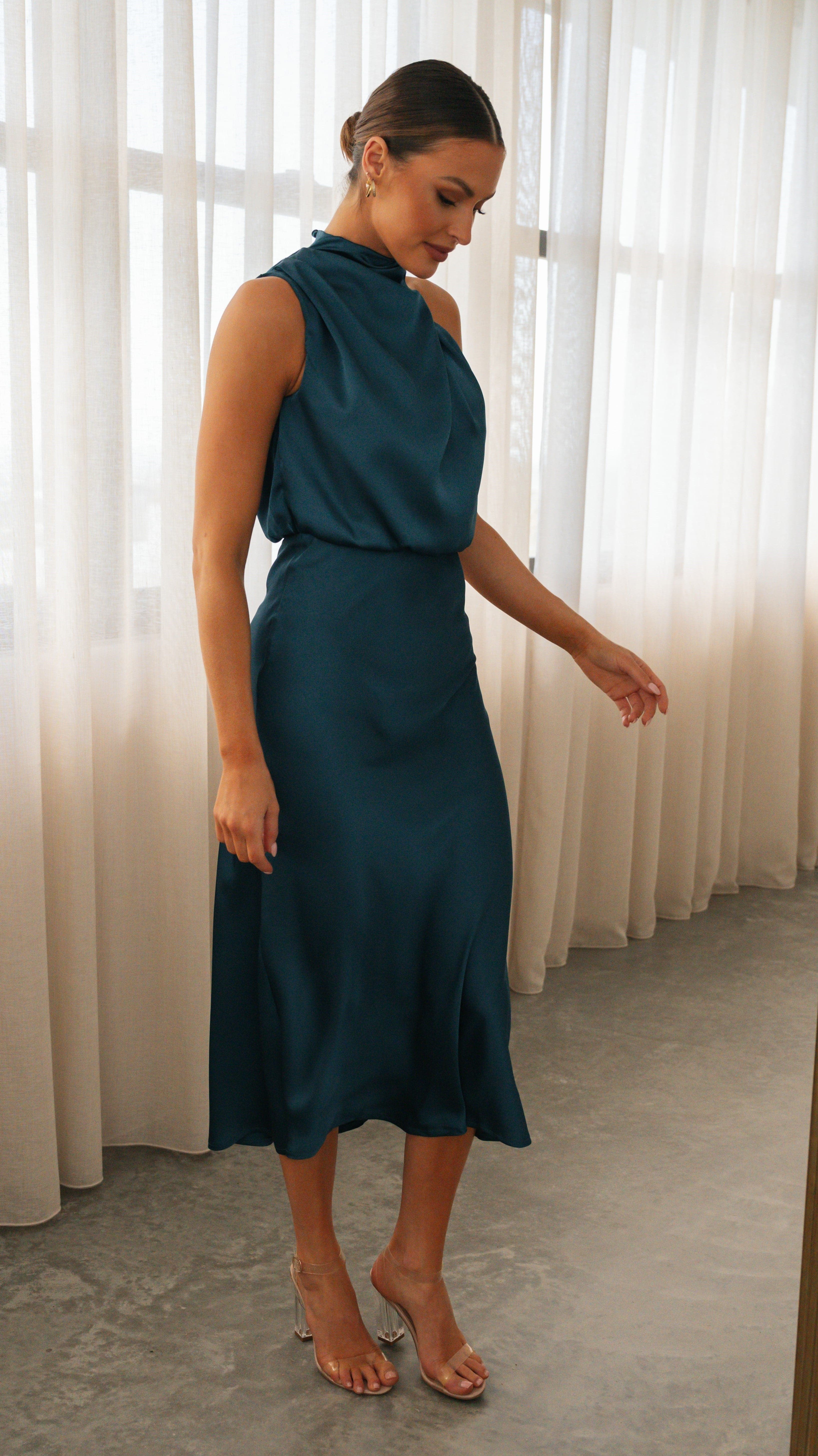 Esther Maxi Dress - Teal-Sunshines Bliss