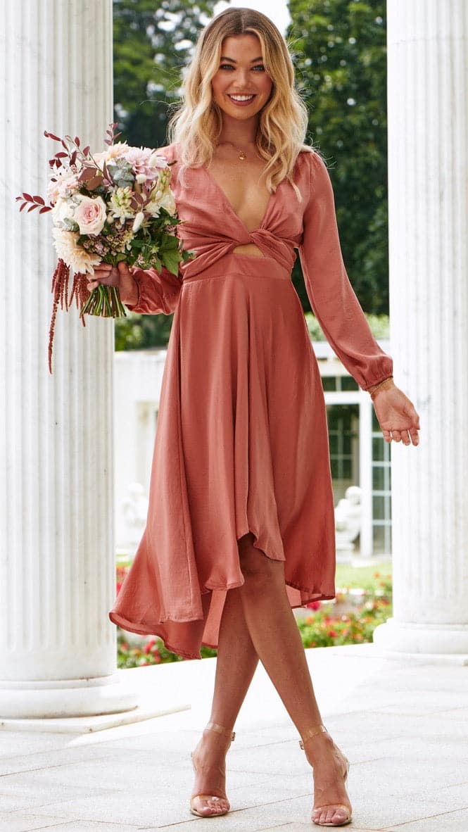 Starry Nights Dress - Baked Rose-Sunshines Bliss