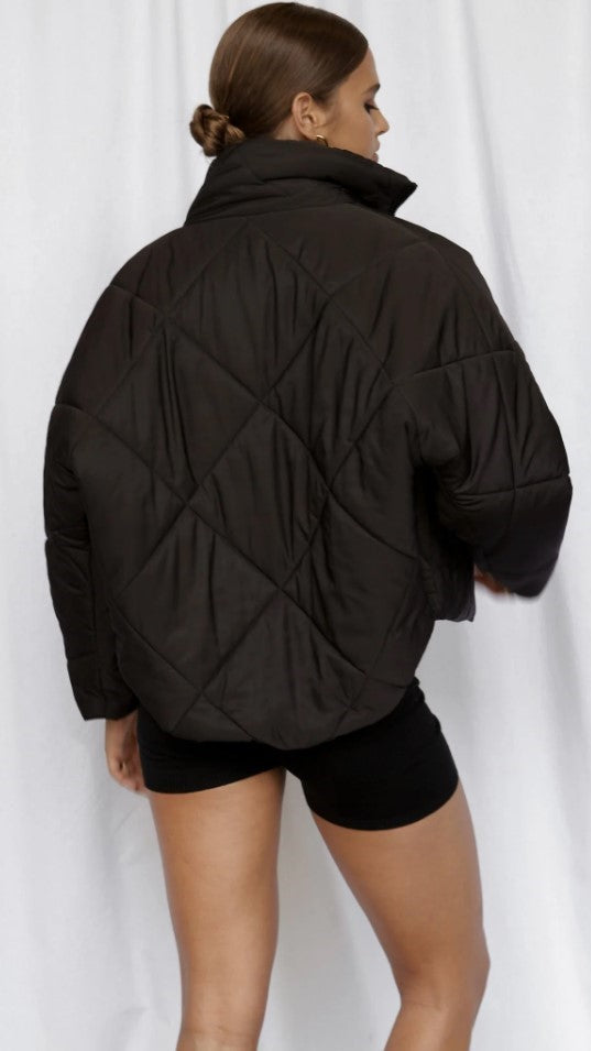 Blake Puffer Jacket - Black-Sunshines Bliss