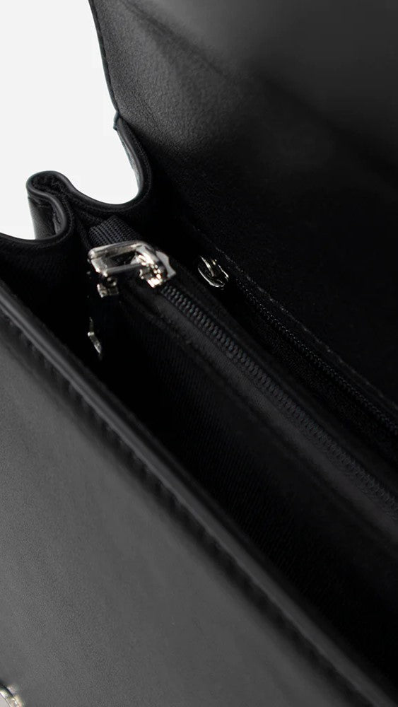 Sol Sana Flap Bag - Black/Silver-Sunshines Bliss