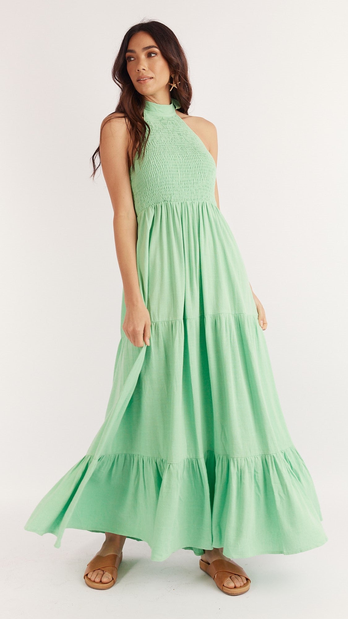 Helene Maxi Dress - Seafoam Green-Sunshines Bliss