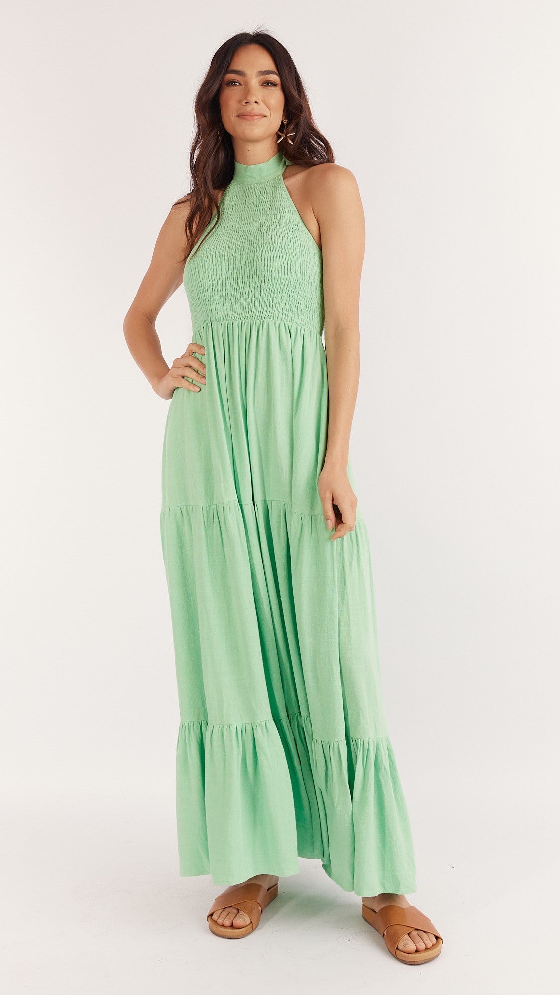Helene Maxi Dress - Seafoam Green-Sunshines Bliss