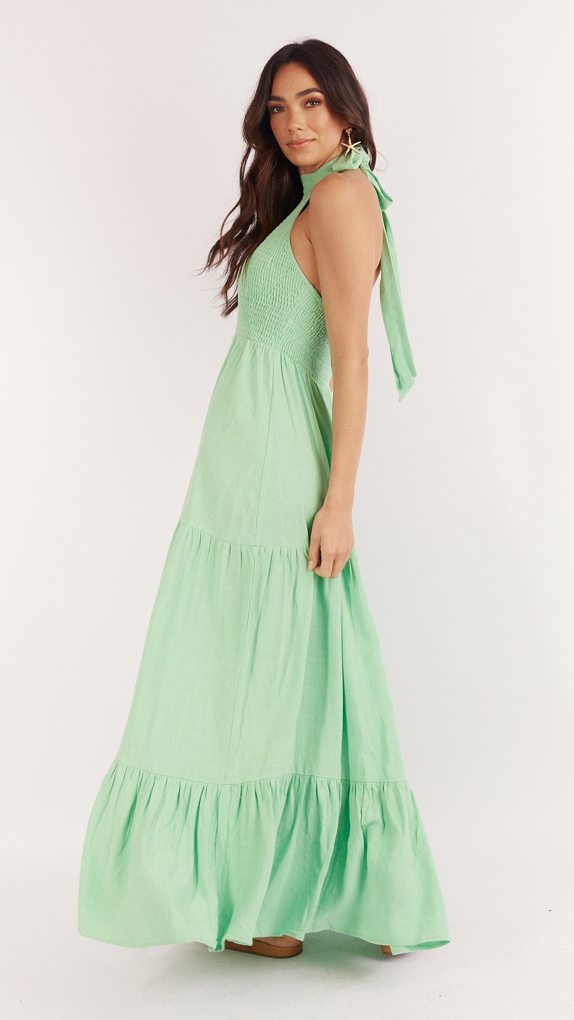 Helene Maxi Dress - Seafoam Green-Sunshines Bliss
