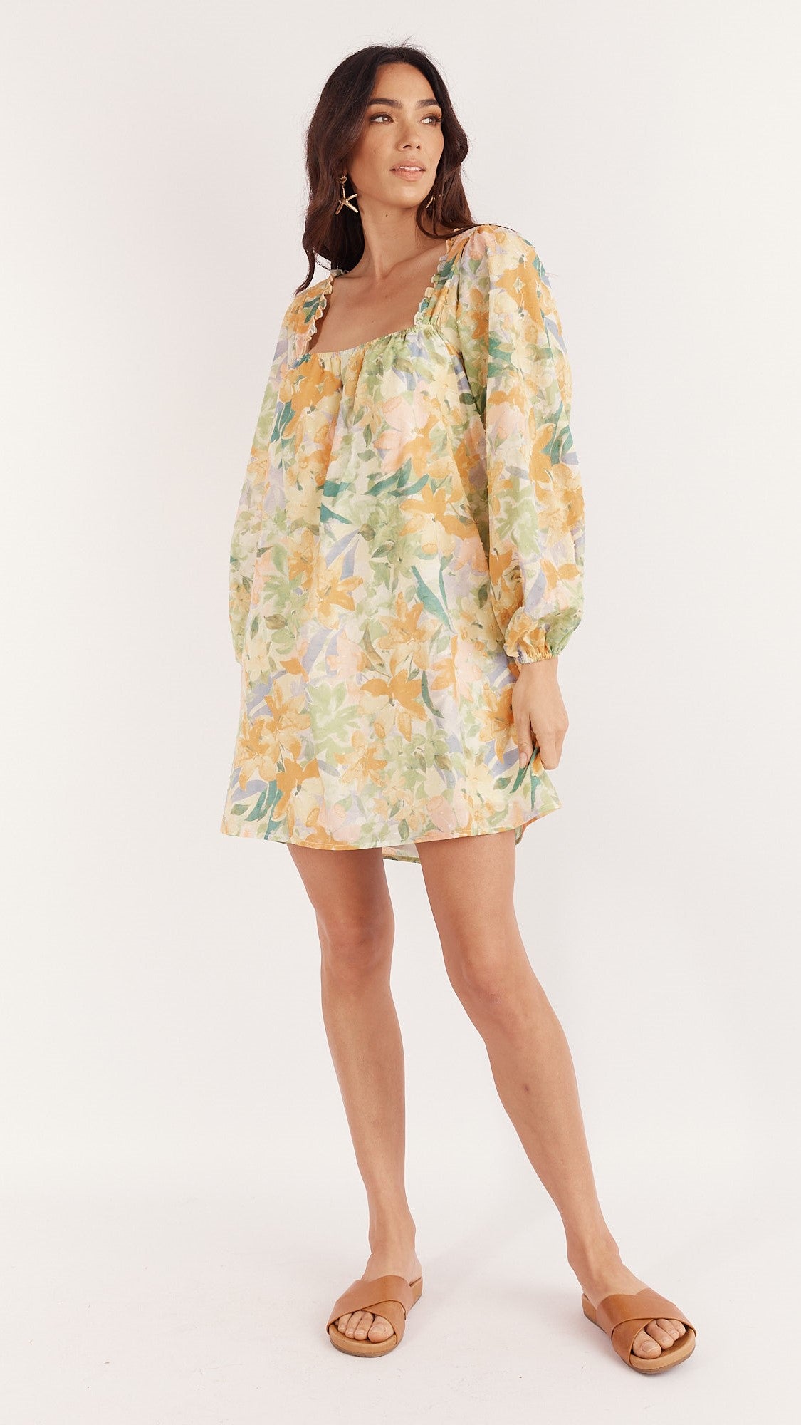 Dua Mini Dress - Wildflowers Print-Sunshines Bliss