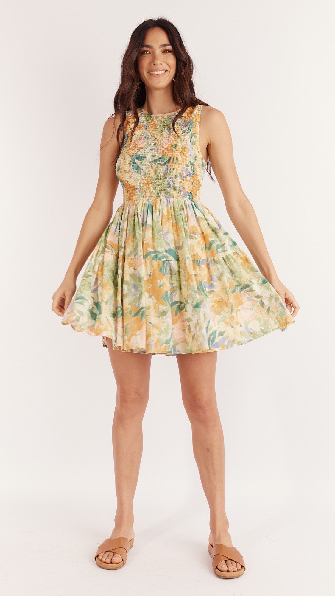 Solange Mini Dress - Wildflowers Print-Sunshines Bliss