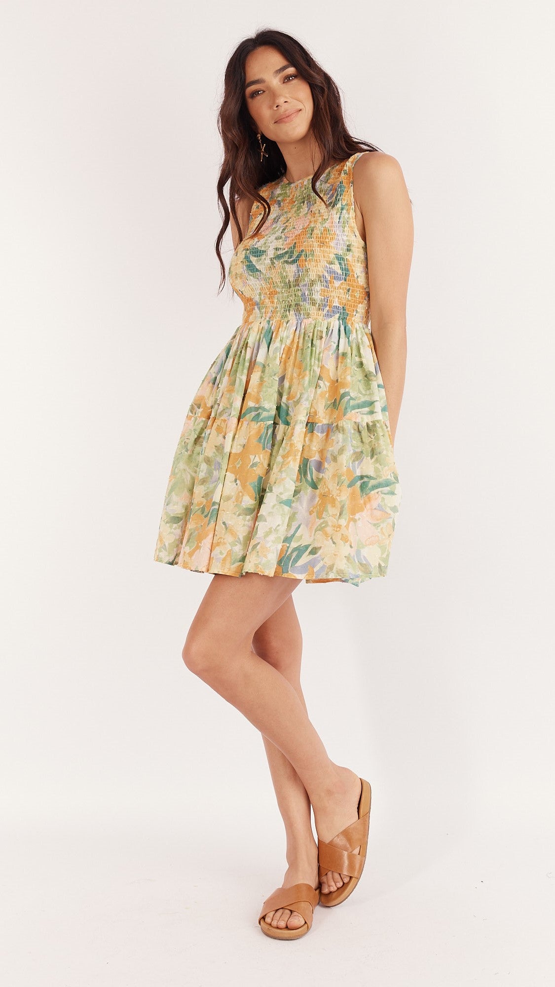 Solange Mini Dress - Wildflowers Print-Sunshines Bliss