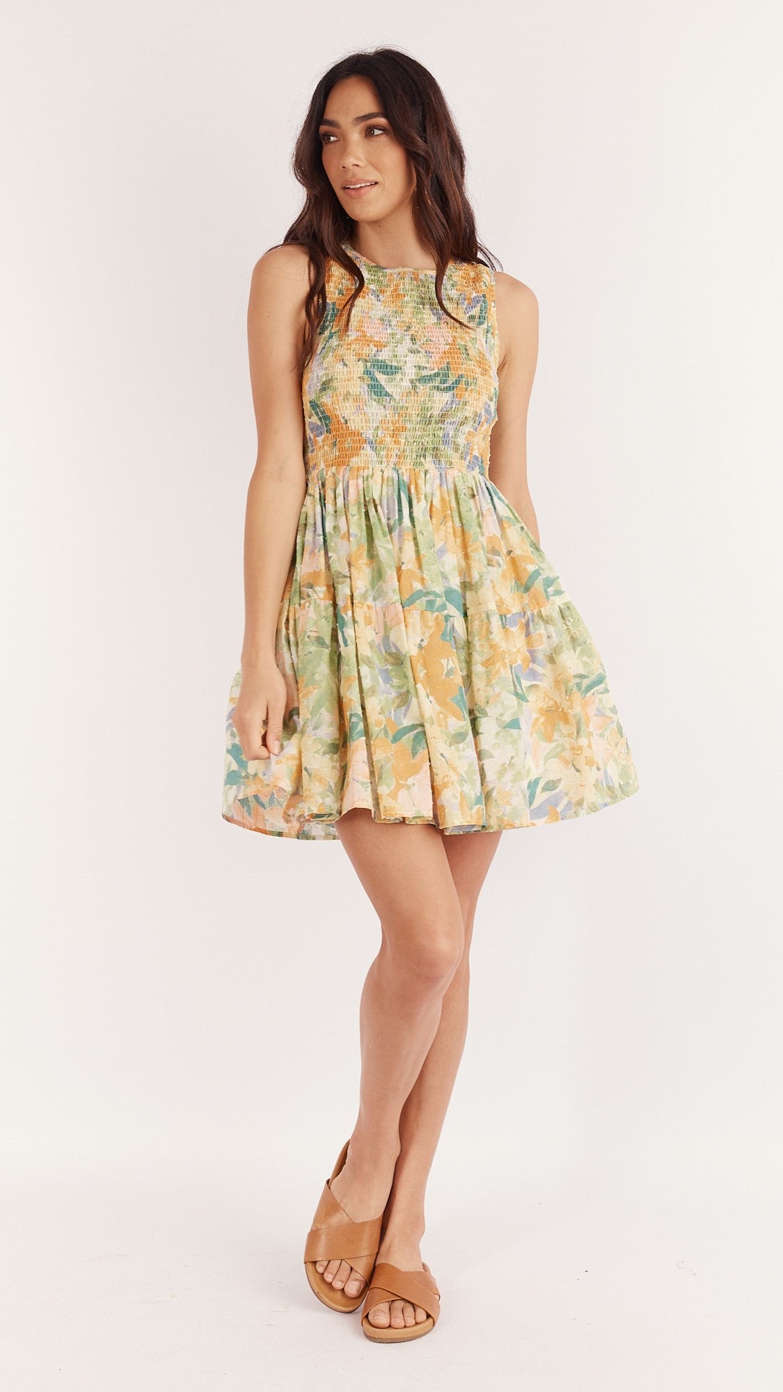 Solange Mini Dress - Wildflowers Print-Sunshines Bliss