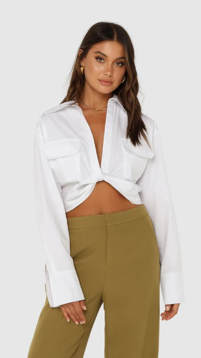 Hendrix Shirt - White-Sunshines Bliss