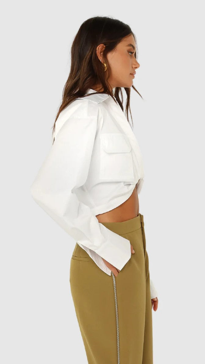 Hendrix Shirt - White-Sunshines Bliss